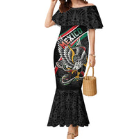 Mexico Eagle Spirit Personalized Mermaid Dress Ancient Aztec Pattern - Wonder Print Shop