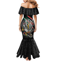 Mexico Eagle Spirit Personalized Mermaid Dress Ancient Aztec Pattern - Wonder Print Shop