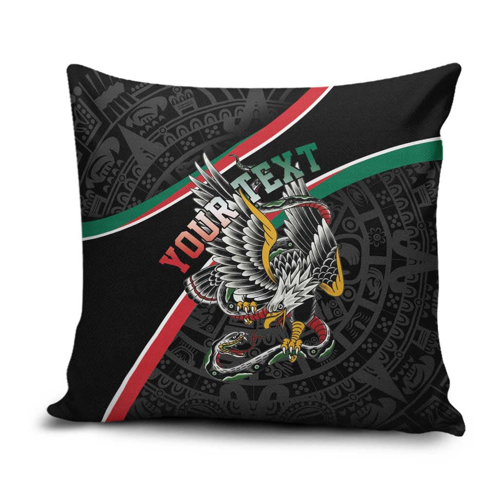 Mexico Eagle Spirit Personalized Pillow Cover Ancient Aztec Pattern - Wonder Print Shop