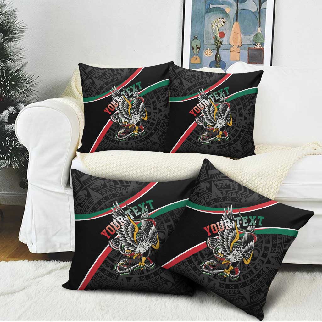 Mexico Eagle Spirit Personalized Pillow Cover Ancient Aztec Pattern - Wonder Print Shop
