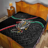 Mexico Eagle Spirit Personalized Quilt Ancient Aztec Pattern - Wonder Print Shop