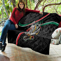 Mexico Eagle Spirit Personalized Quilt Ancient Aztec Pattern - Wonder Print Shop