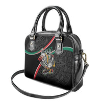 Mexico Eagle Spirit Personalized Shoulder Handbag Ancient Aztec Pattern - Wonder Print Shop