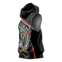 Mexico Eagle Spirit Personalized Sleeveless Hoodie Ancient Aztec Pattern - Wonder Print Shop