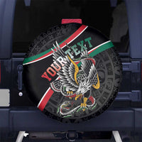 Mexico Eagle Spirit Personalized Spare Tire Cover Ancient Aztec Pattern - Wonder Print Shop