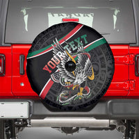 Mexico Eagle Spirit Personalized Spare Tire Cover Ancient Aztec Pattern - Wonder Print Shop