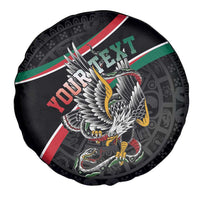 Mexico Eagle Spirit Personalized Spare Tire Cover Ancient Aztec Pattern - Wonder Print Shop