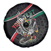 Mexico Eagle Spirit Personalized Spare Tire Cover Ancient Aztec Pattern - Wonder Print Shop