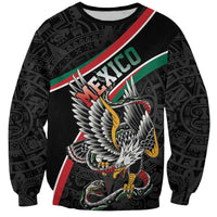 Mexico Eagle Spirit Personalized Sweatshirt Ancient Aztec Pattern - Wonder Print Shop