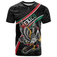 Mexico Eagle Spirit Personalized T Shirt Ancient Aztec Pattern - Wonder Print Shop