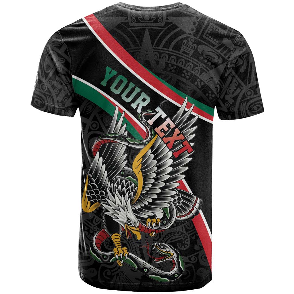Mexico Eagle Spirit Personalized T Shirt Ancient Aztec Pattern - Wonder Print Shop