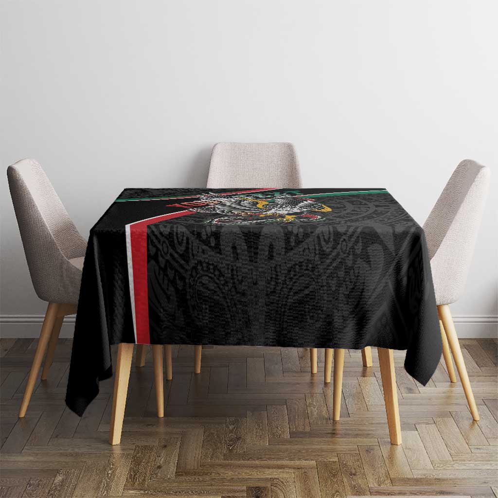 Mexico Eagle Spirit Personalized Tablecloth Ancient Aztec Pattern - Wonder Print Shop