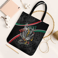 Mexico Eagle Spirit Personalized Tote Bag Ancient Aztec Pattern - Wonder Print Shop