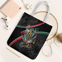 Mexico Eagle Spirit Personalized Tote Bag Ancient Aztec Pattern - Wonder Print Shop