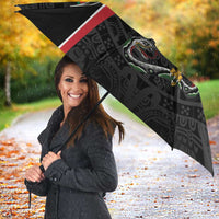 Mexico Eagle Spirit Personalized Umbrella Ancient Aztec Pattern - Wonder Print Shop