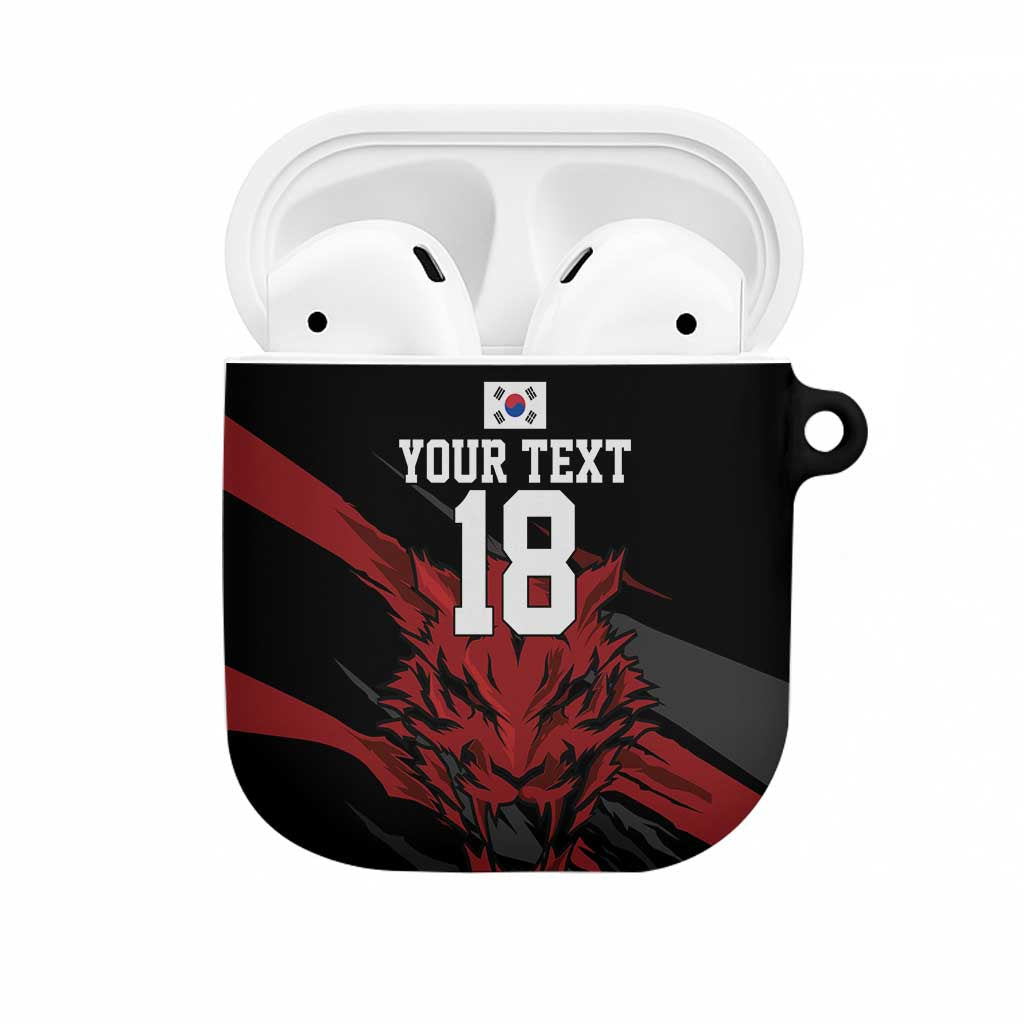 Custom South Korea Football AirPods Case Taegeuk Warriors Spirit - Wonder Print Shop