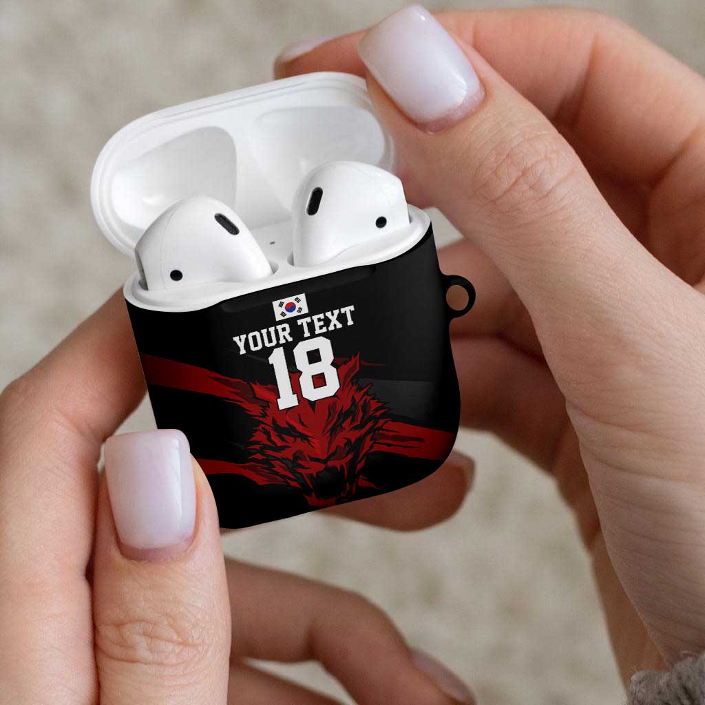 Custom South Korea Football AirPods Case Taegeuk Warriors Spirit - Wonder Print Shop