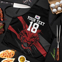 Custom South Korea Football Apron Taegeuk Warriors Spirit - Wonder Print Shop