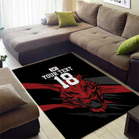 Custom South Korea Football Area Rug Taegeuk Warriors Spirit - Wonder Print Shop