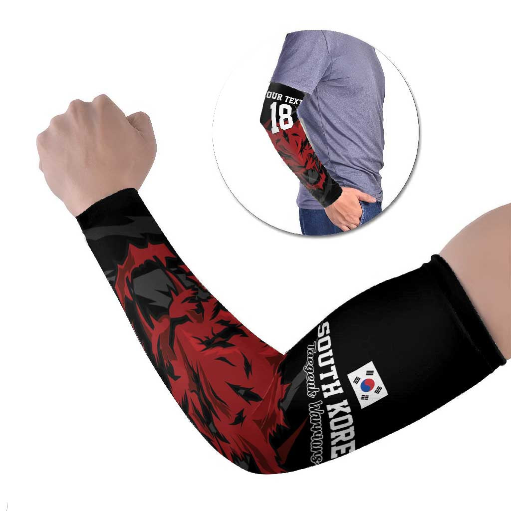 Custom South Korea Football Arm Sleeves Taegeuk Warriors Spirit - Wonder Print Shop