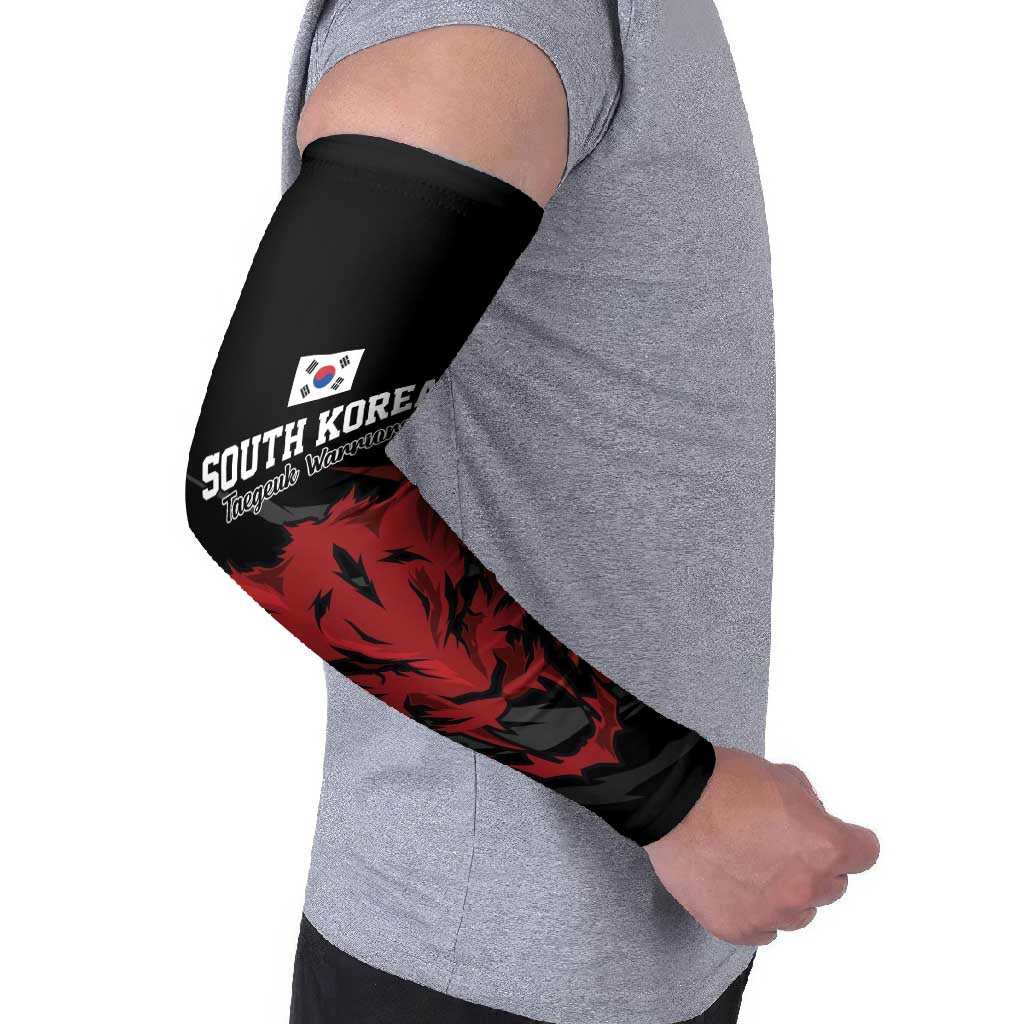 Custom South Korea Football Arm Sleeves Taegeuk Warriors Spirit - Wonder Print Shop