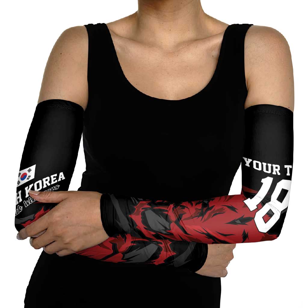 Custom South Korea Football Arm Sleeves Taegeuk Warriors Spirit - Wonder Print Shop