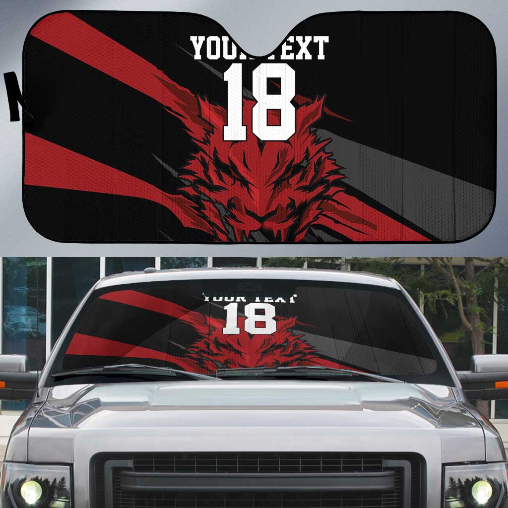 Custom South Korea Football Auto Sun Shade Taegeuk Warriors Spirit - Wonder Print Shop