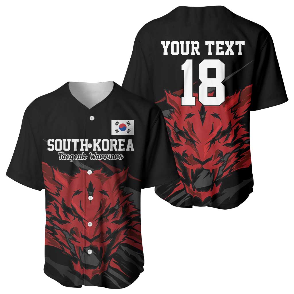 Custom South Korea Football Baseball Jersey Taegeuk Warriors Spirit - Wonder Print Shop