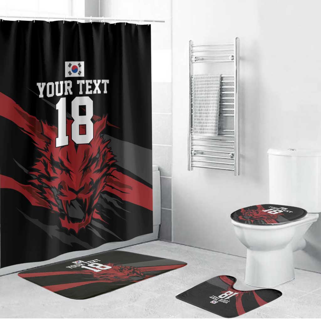 Custom South Korea Football Bathroom Set Taegeuk Warriors Spirit - Wonder Print Shop