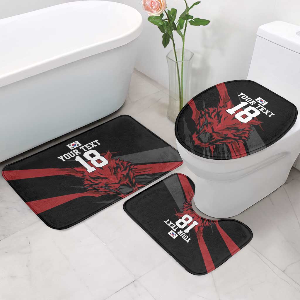 Custom South Korea Football Bathroom Set Taegeuk Warriors Spirit - Wonder Print Shop