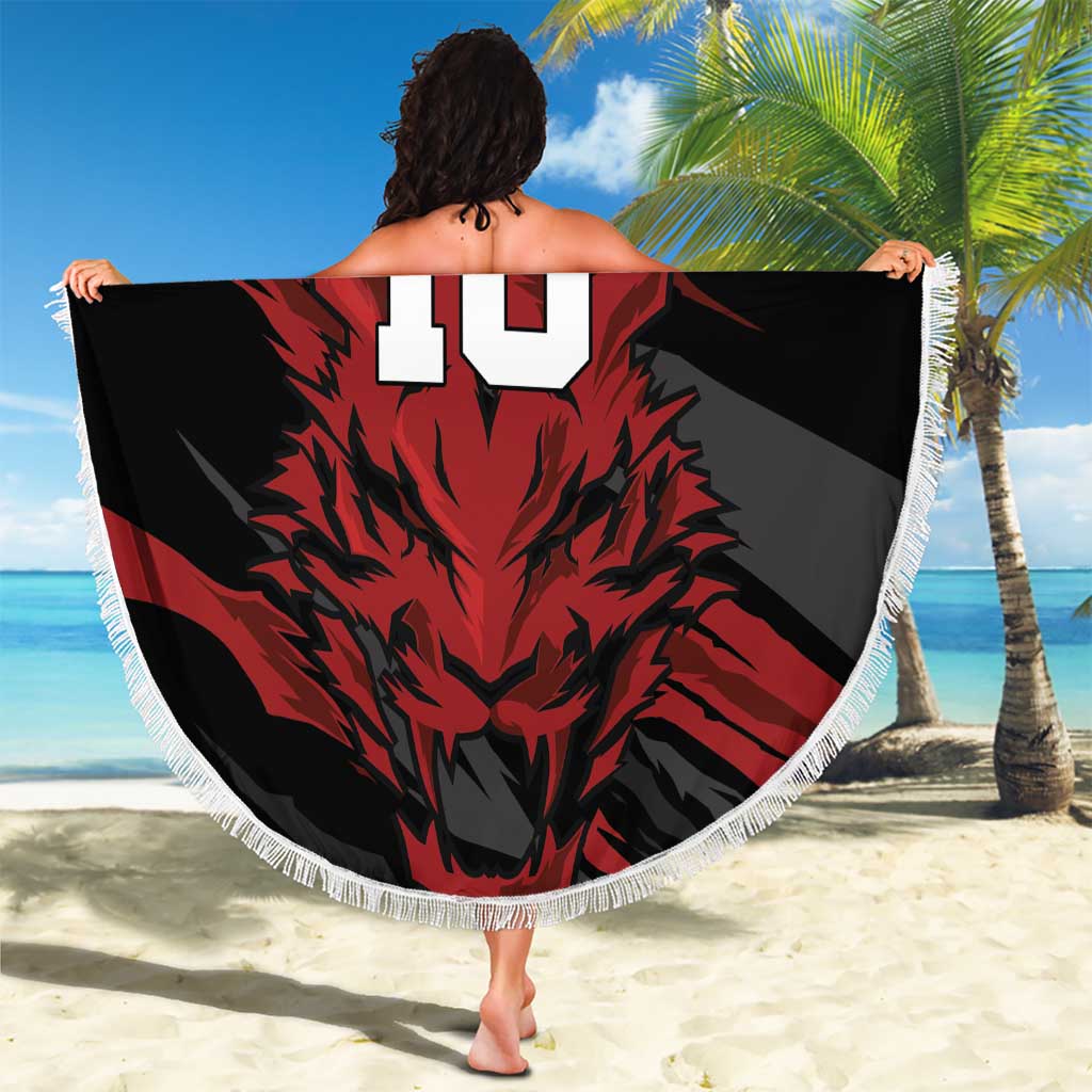 Custom South Korea Football Beach Blanket Taegeuk Warriors Spirit - Wonder Print Shop