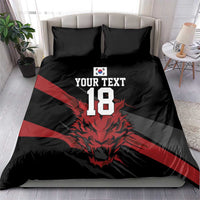 Custom South Korea Football Bedding Set Taegeuk Warriors Spirit - Wonder Print Shop