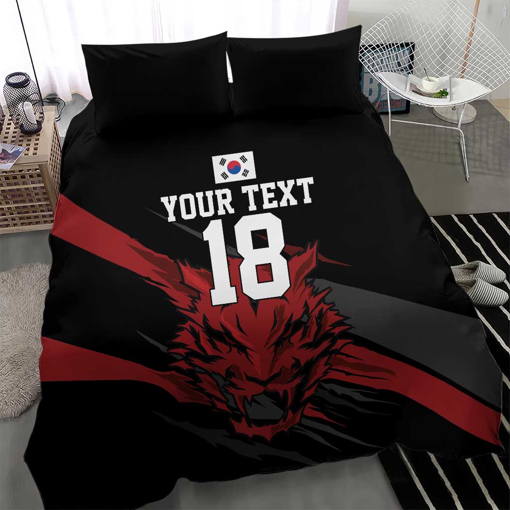Custom South Korea Football Bedding Set Taegeuk Warriors Spirit - Wonder Print Shop