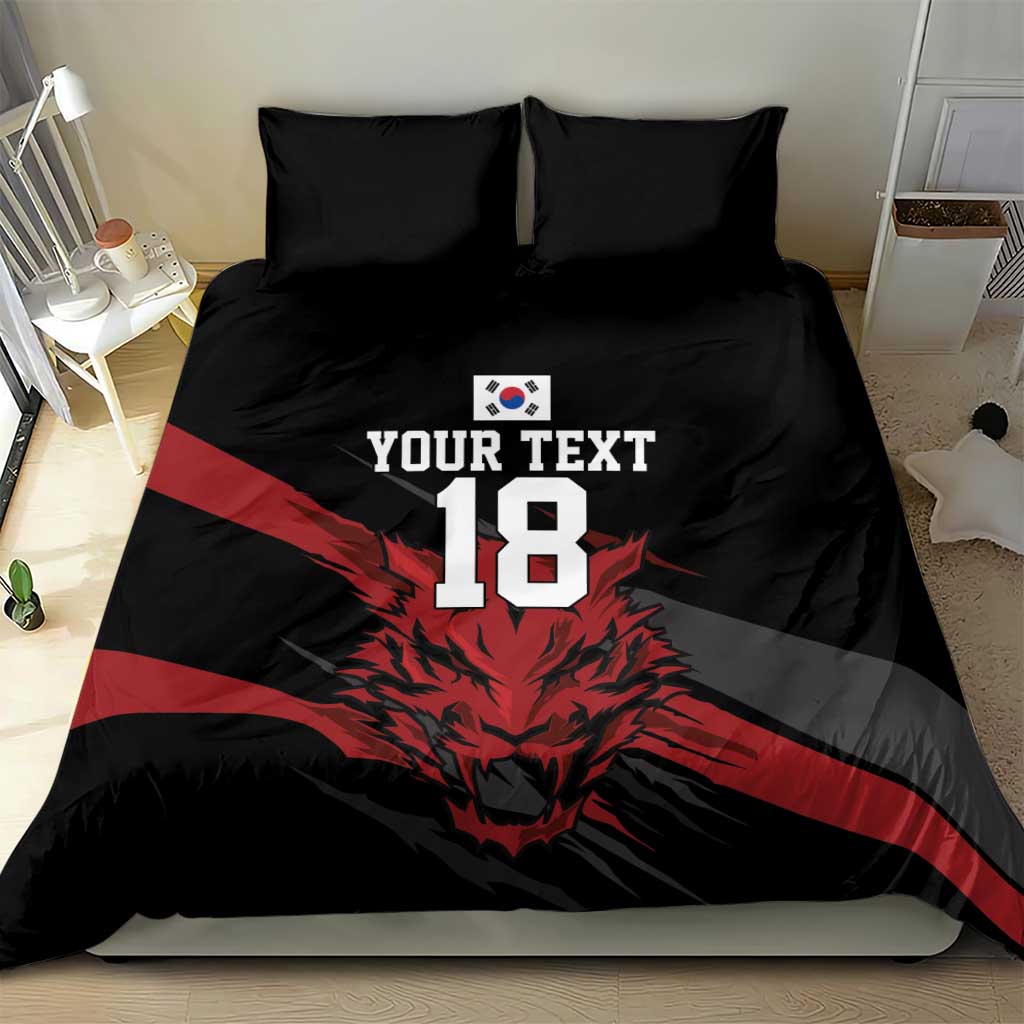 Custom South Korea Football Bedding Set Taegeuk Warriors Spirit - Wonder Print Shop