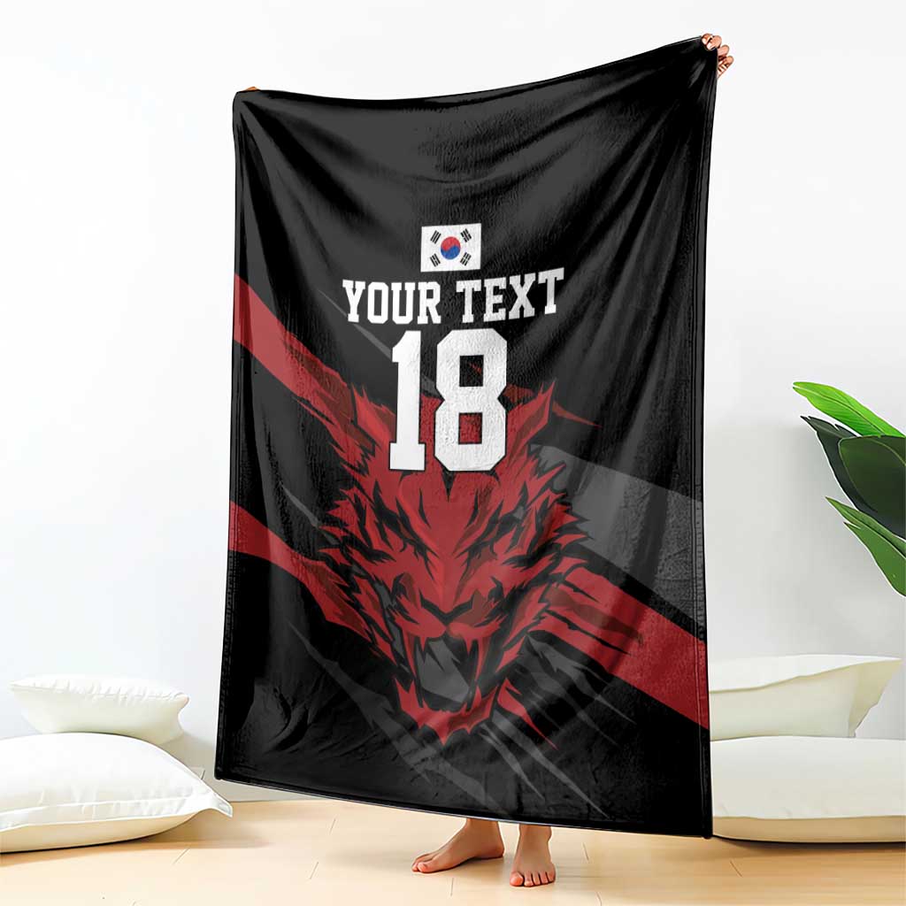 Custom South Korea Football Blanket Taegeuk Warriors Spirit - Wonder Print Shop