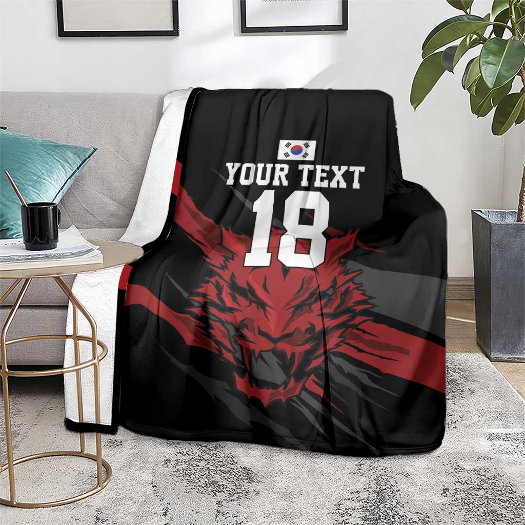 Custom South Korea Football Blanket Taegeuk Warriors Spirit - Wonder Print Shop
