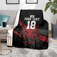 Custom South Korea Football Blanket Taegeuk Warriors Spirit - Wonder Print Shop