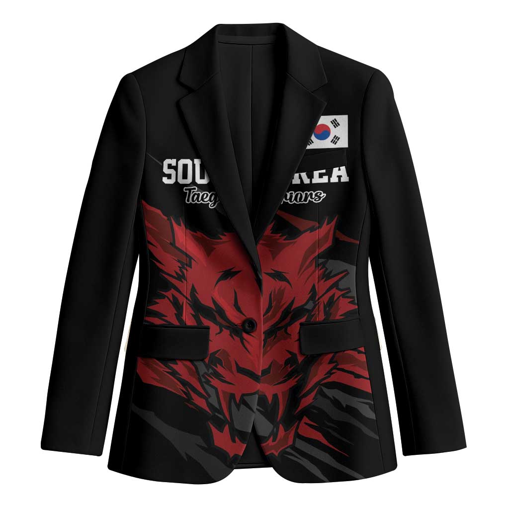 Custom South Korea Football Blazer Taegeuk Warriors Spirit - Wonder Print Shop