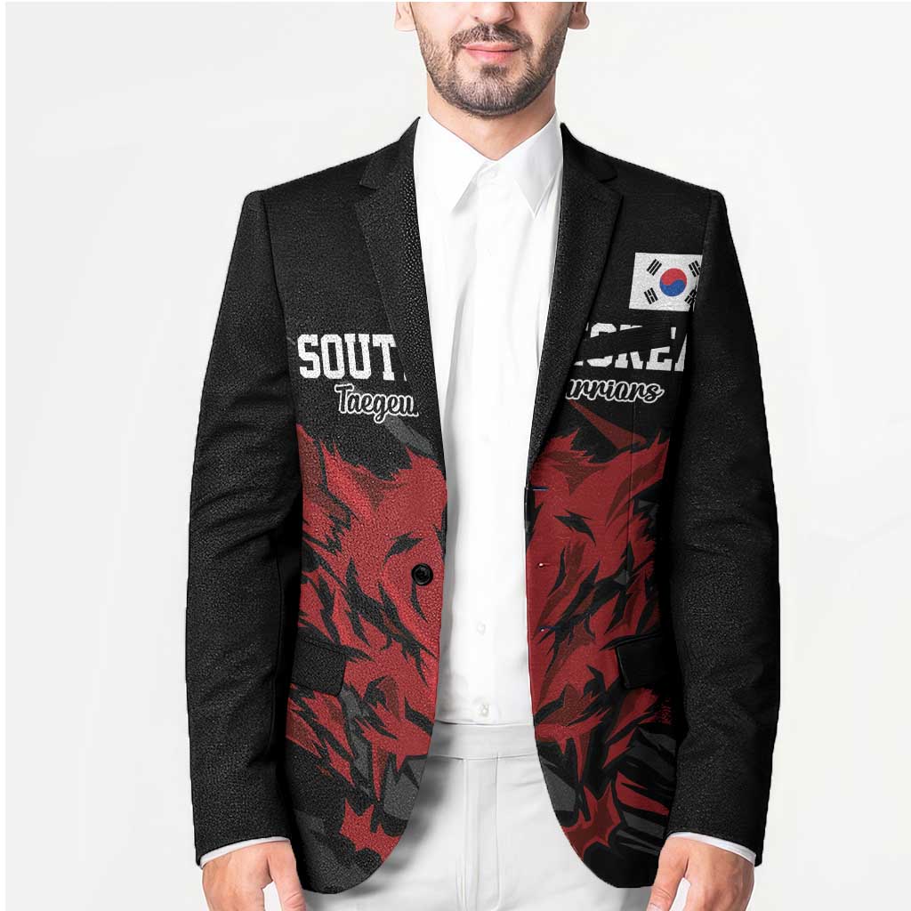 Custom South Korea Football Blazer Taegeuk Warriors Spirit - Wonder Print Shop