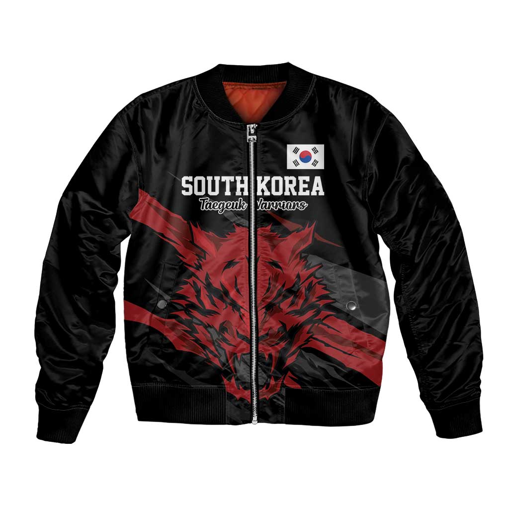Custom South Korea Football Bomber Jacket Taegeuk Warriors Spirit - Wonder Print Shop