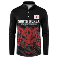 Custom South Korea Football Button Sweatshirt Taegeuk Warriors Spirit - Wonder Print Shop
