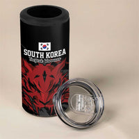 Custom South Korea Football 4 in 1 Can Cooler Tumbler Taegeuk Warriors Spirit - Wonder Print Shop