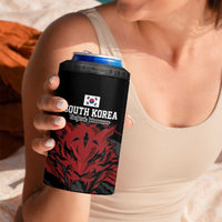 Custom South Korea Football 4 in 1 Can Cooler Tumbler Taegeuk Warriors Spirit - Wonder Print Shop