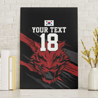 Custom South Korea Football Canvas Wall Art Taegeuk Warriors Spirit - Wonder Print Shop