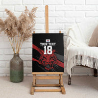 Custom South Korea Football Canvas Wall Art Taegeuk Warriors Spirit - Wonder Print Shop