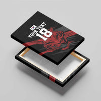 Custom South Korea Football Canvas Wall Art Taegeuk Warriors Spirit - Wonder Print Shop