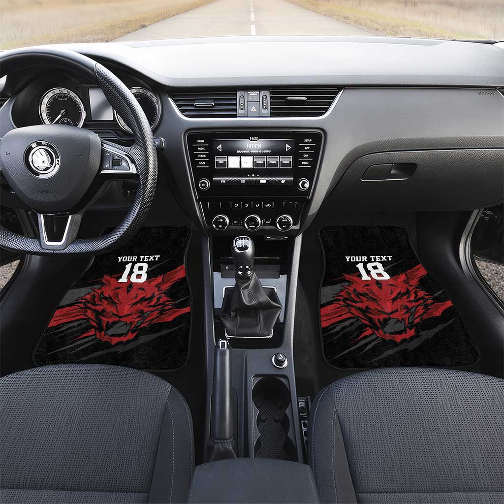 Custom South Korea Football Car Mats Taegeuk Warriors Spirit - Wonder Print Shop