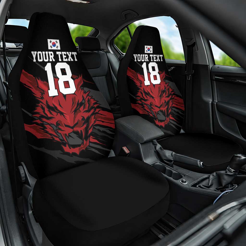 Custom South Korea Football Car Seat Cover Taegeuk Warriors Spirit - Wonder Print Shop