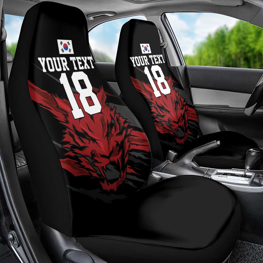 Custom South Korea Football Car Seat Cover Taegeuk Warriors Spirit - Wonder Print Shop