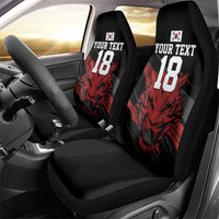 Custom South Korea Football Car Seat Cover Taegeuk Warriors Spirit - Wonder Print Shop